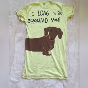 Lazy One Women's Dachshund "I Long To Be Around You" Nightshirt